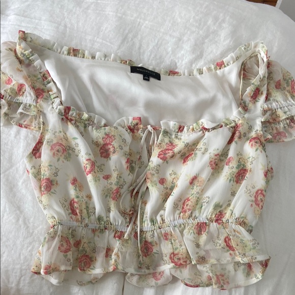 MAJORELLE Tops - Floral Off-Shoulder Top